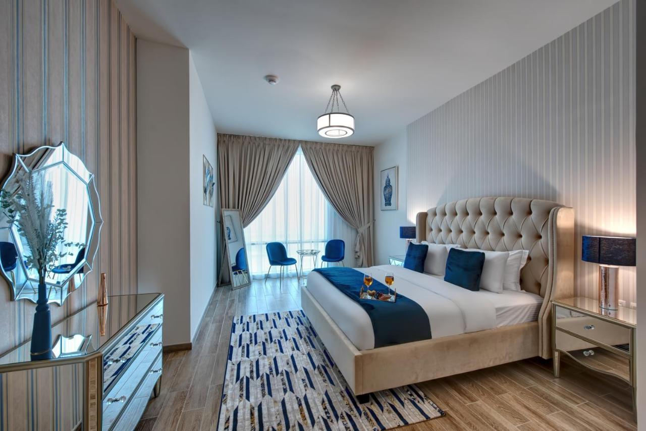 Durrani Homes - Lux 1Br At Al Habtoor Amna Tower Dubai Exteriör bild