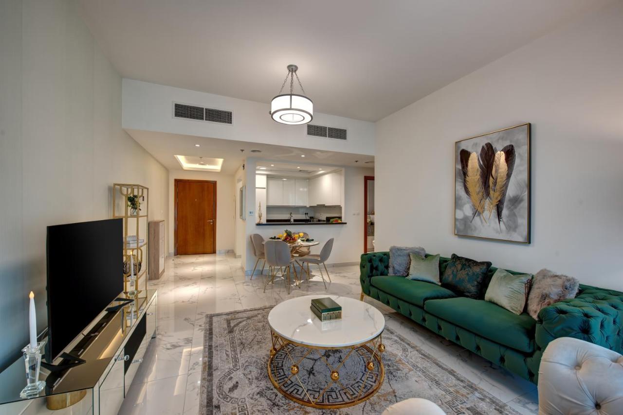Durrani Homes - Lux 1Br At Al Habtoor Amna Tower Dubai Exteriör bild