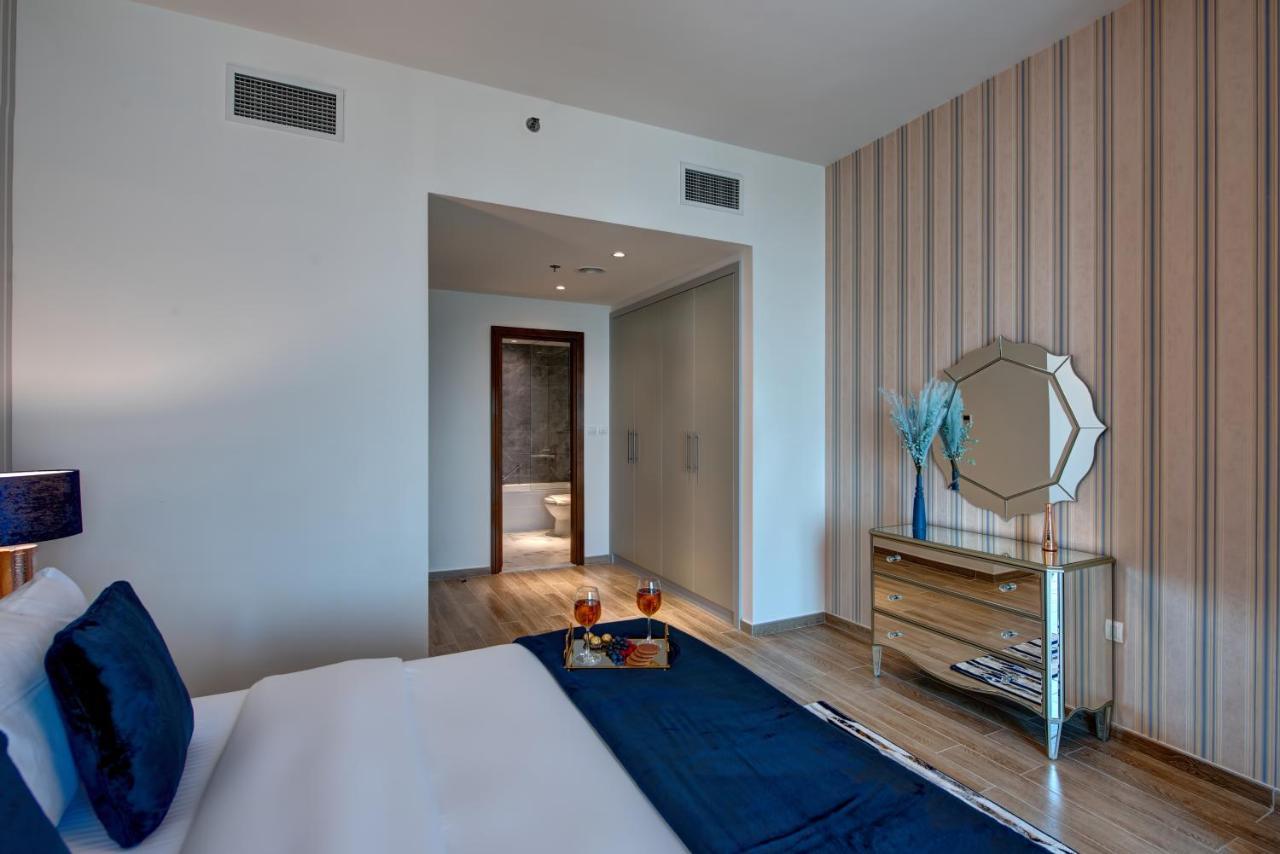 Durrani Homes - Lux 1Br At Al Habtoor Amna Tower Dubai Exteriör bild