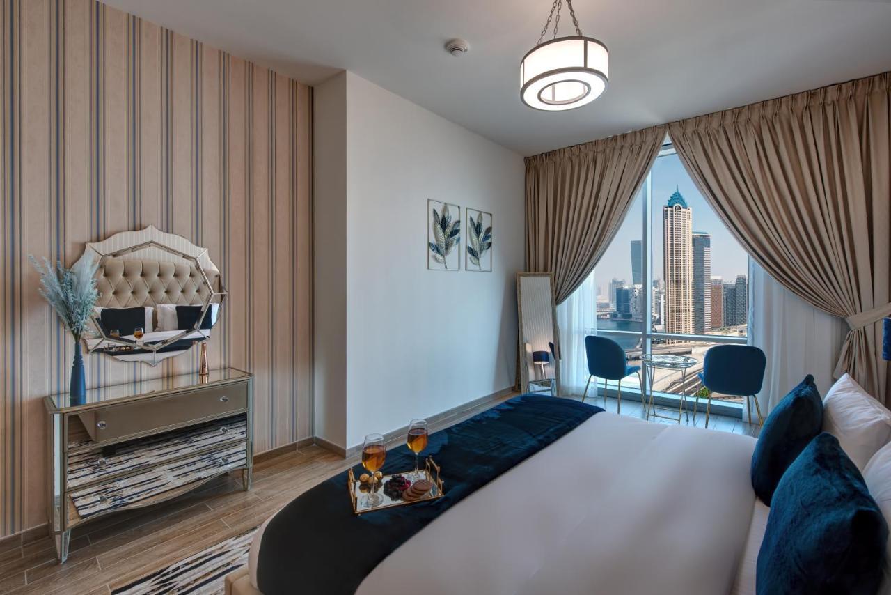 Durrani Homes - Lux 1Br At Al Habtoor Amna Tower Dubai Exteriör bild