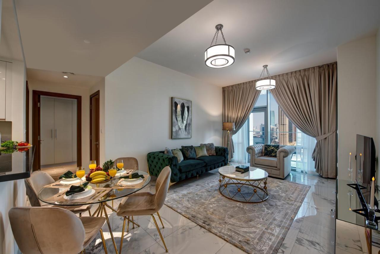 Durrani Homes - Lux 1Br At Al Habtoor Amna Tower Dubai Exteriör bild