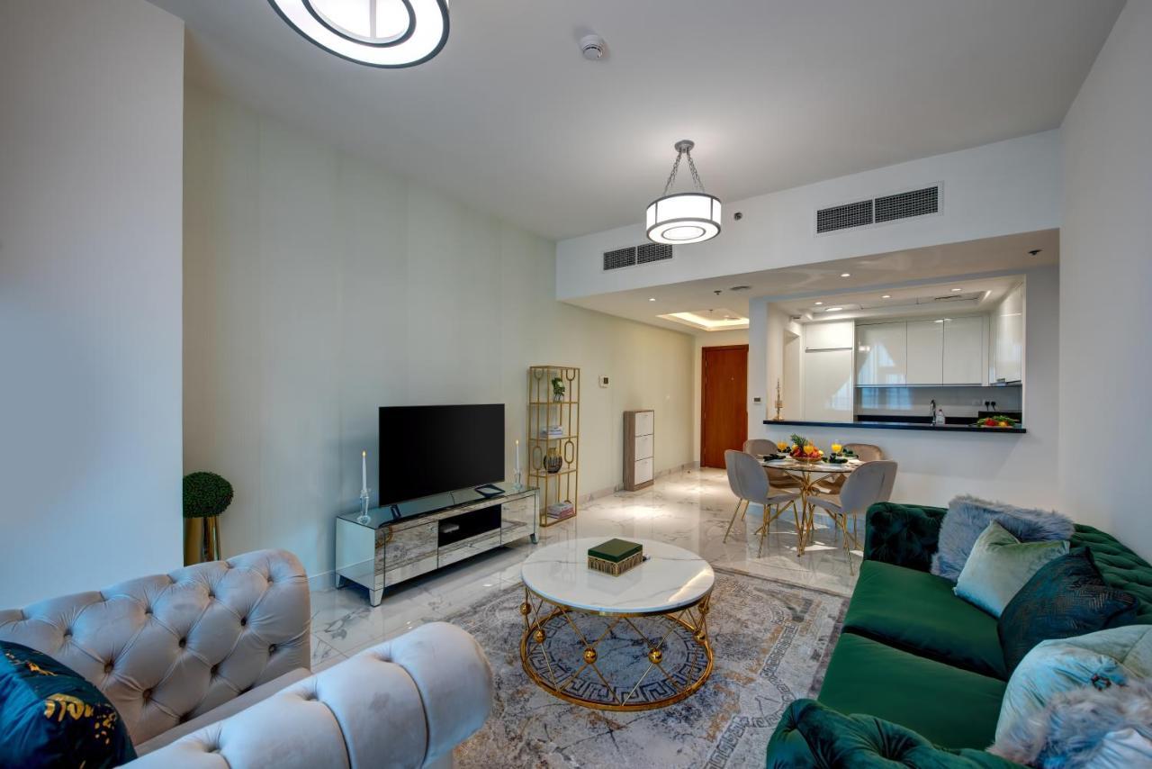 Durrani Homes - Lux 1Br At Al Habtoor Amna Tower Dubai Exteriör bild
