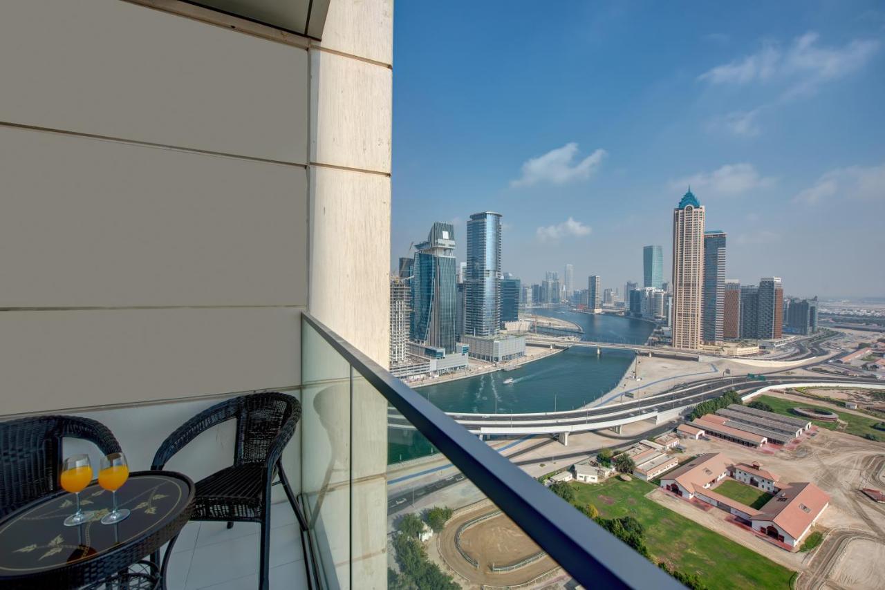 Durrani Homes - Lux 1Br At Al Habtoor Amna Tower Dubai Exteriör bild